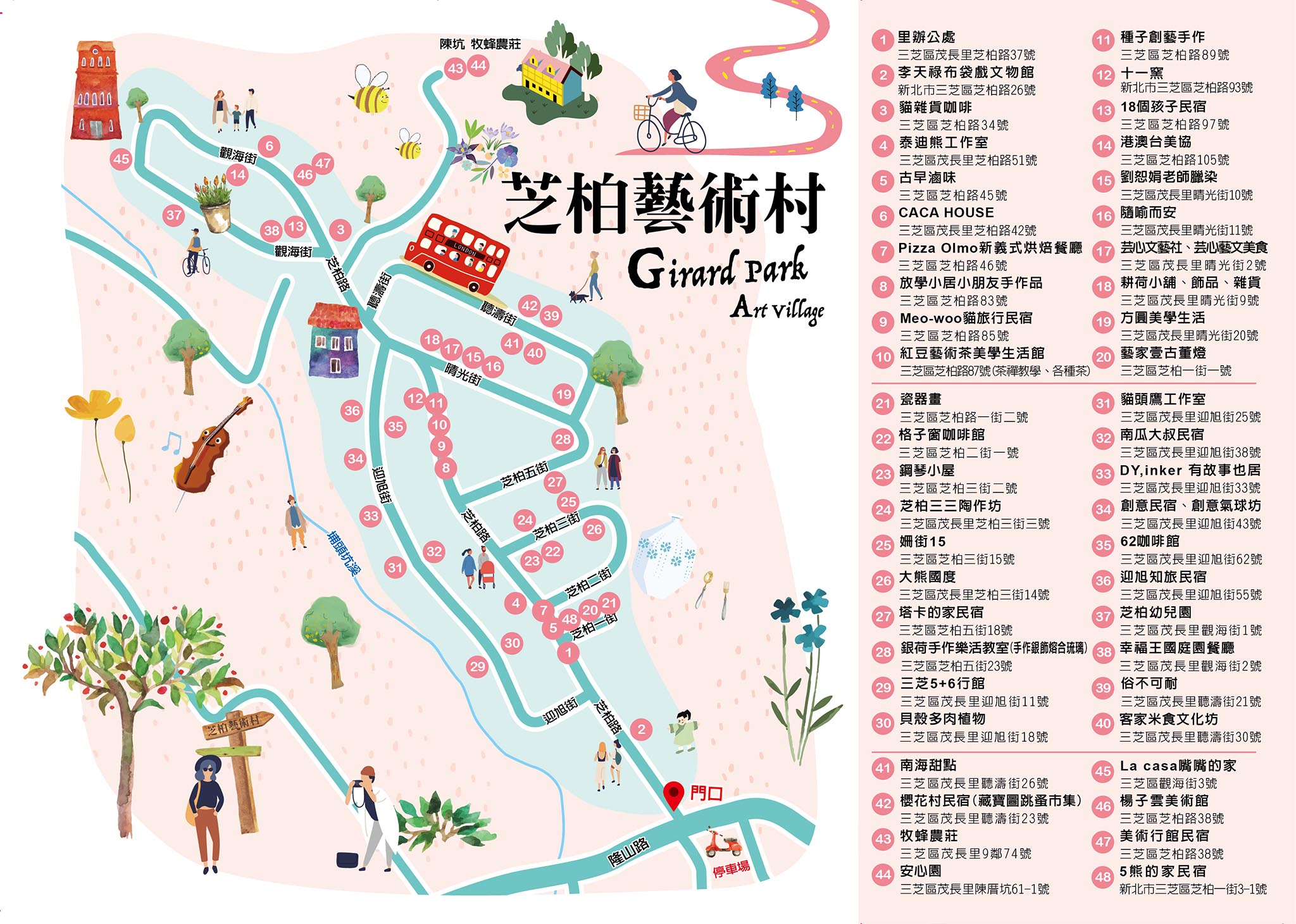 三芝桐花祭2019三芝桐花祭地圖:芝柏山莊